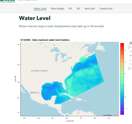 water level map