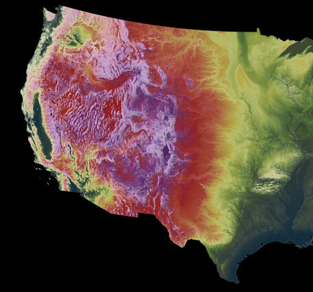 3DEP As Art - Conterminous United States