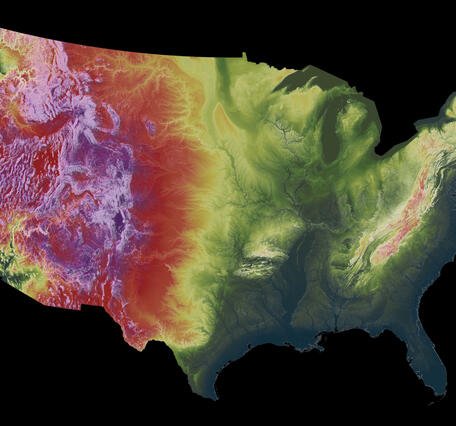 3DEP As Art - Conterminous United States