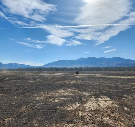 This is a photo of Cinder Lake Crater Field northeast of Flagstaff.