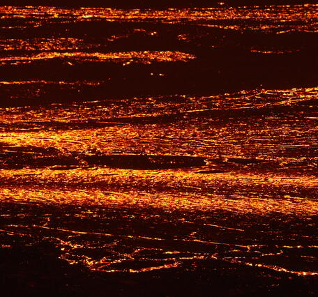 Telephoto of lava flow
