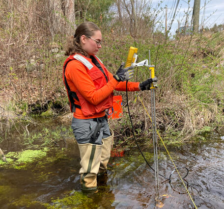 Completing a discharge measurement