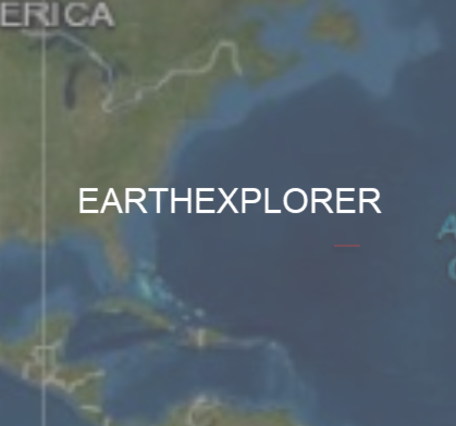 A screenshot of EarthExplorer image with "EarthExplorer" text overlain.