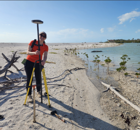 Elevation data collected on Silver Key, FL.