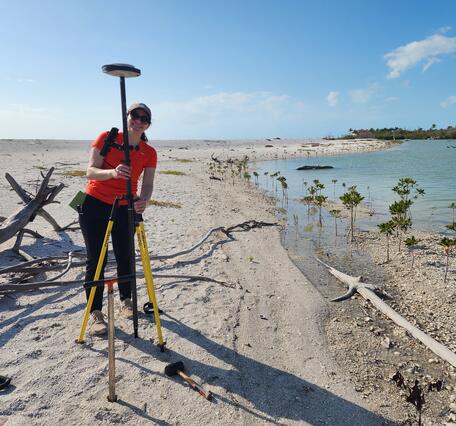Elevation data collected on Silver Key, FL.