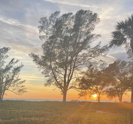 A sunset near the Florida coast