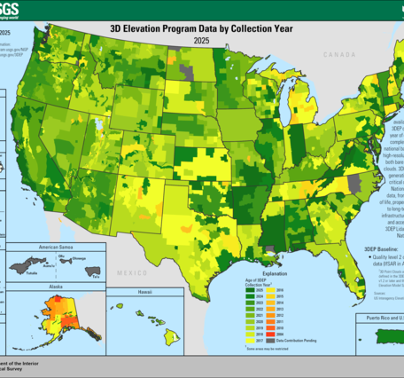 3DEP Quality Data by Collection Year