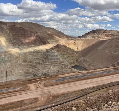 open pit mine