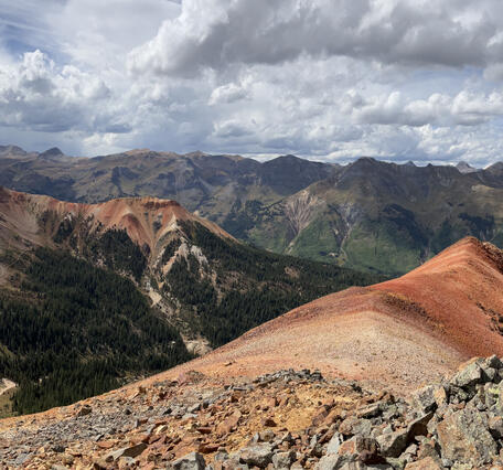weathered mountain mining district
