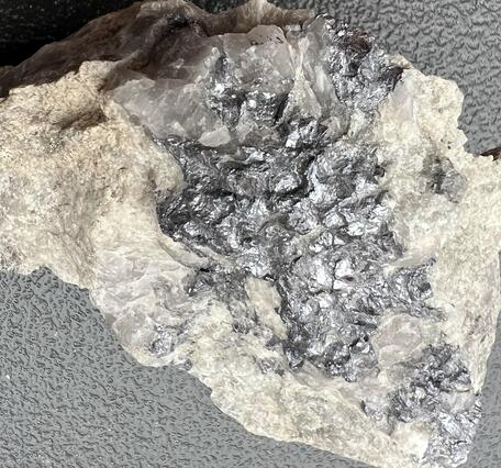 molybdenite with quartz and pyrite