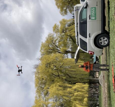 Scientist operates UAS