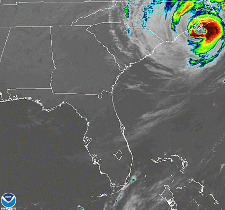 Hurricane Dorian, NOAA Short Wave Radar