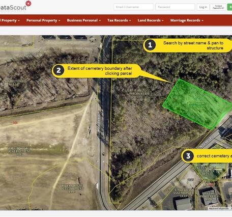 Use the parcel viewer to show information about a structure.