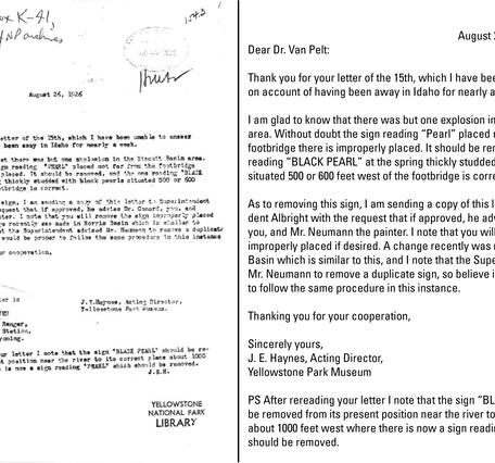 typed letter with accompanying transcription