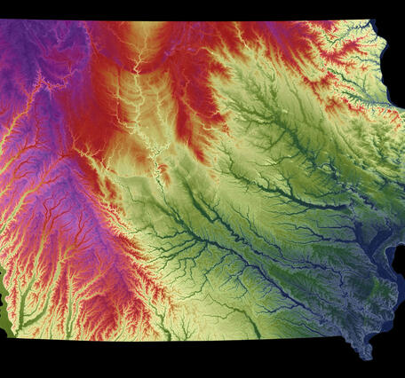 3DEP As Art - Iowa