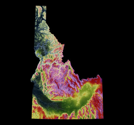 3DEP As Art - Idaho