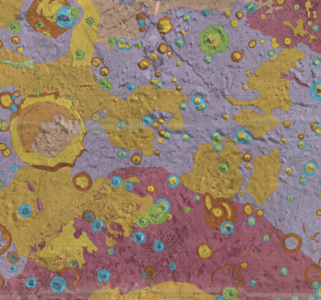 USGS IMAP 1020: Geologic map of the Iapygia Quadrangle of Mars