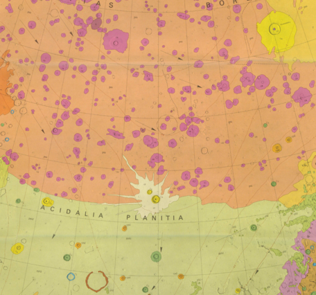 USGS IMAP 1048: Geologic map of the Mare Acidalium Quadrangle
