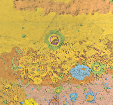 USGS IMAP 1065: Geologic map of the Ismenius Lacus Quadrangle of Mars
