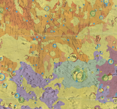 USGS IMAP 1077: Geologic map of the Thaumasia Quadrangle of Mars