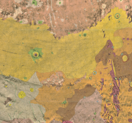 USGS IMAP 1140: Geologic map of the Cebrenia Quadrangle of Mars