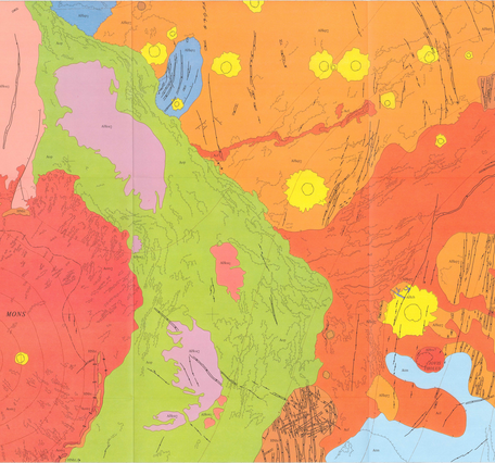 USGS IMAP 1266: Map showing lava flows in the northwest part of the Tharsis Quadrangle of Mars
