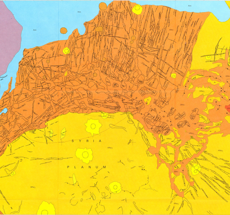 USGS IMAP 1277: Map showing lava flows in the northeast part of the Phoenicis Lacus Quadrangle of Mars