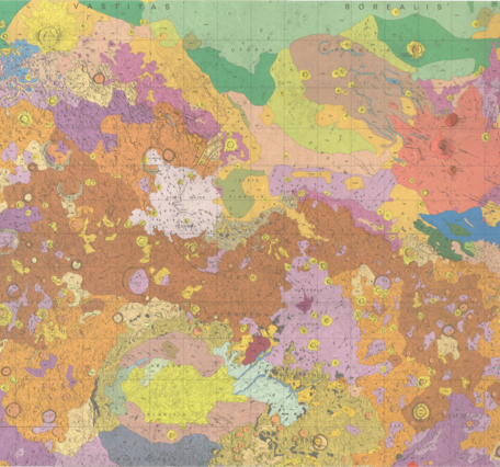 USGS IMAP 1802-B: Geologic map of the eastern equatorial region of Mars