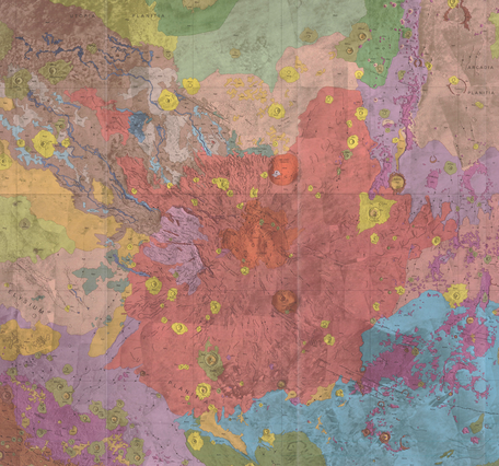 USGS IMAP 2147: Geologic map of the Elysium region of Mars