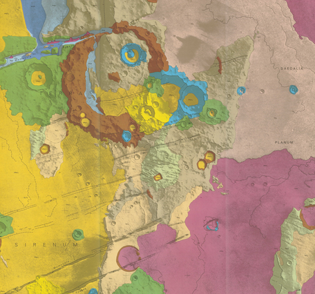 USGS IMAP 2310: Geologic map of the MTM -20147 Quadrangle, Mangala Valles Region of Mars
