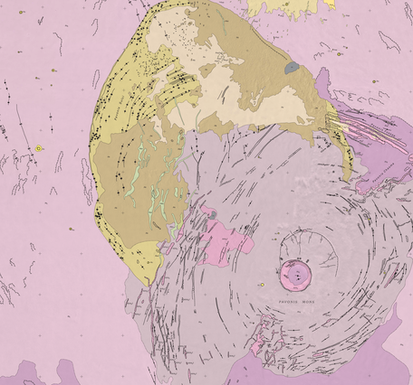 USGS IMAP 2561: Geologic map of Pavonis Mons Volcano, Mars