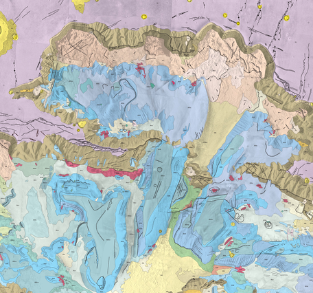 USGS IMAP 2568: Geologic map of Ophir and central Candor Chasmata (MTM -05072) of Mars