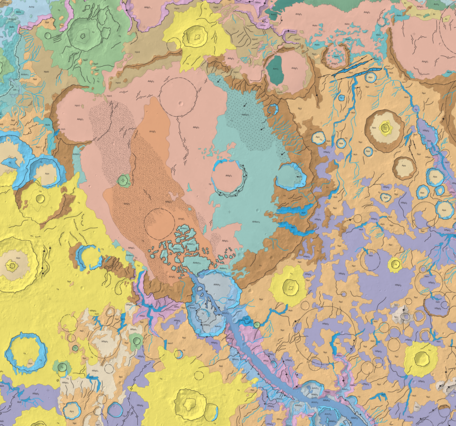 USGS IMAP 2666: Geologic map of the MTM-15182 and MTM-15187 quadrangles, Gusev Crater-Ma'adim Vallis region, Mars