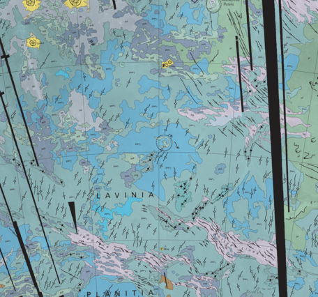 USGS IMAP 2684: Geologic Map of the Lavinia Planitia Quadrangle (V-55), Venus