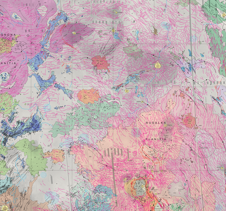 USGS IMAP 2783: Geologic map of the Rusalka Planitia Quadrangle (V-25), Venus
