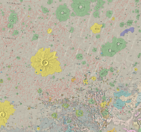 USGS IMAP 2811: Geologic map of Cydonia Mensae - southern Acidalia Planitia, Mars