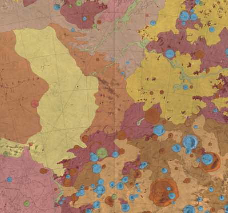 USGS IMAP 941: Geologic map of the Hellas Quadrangle of Mars