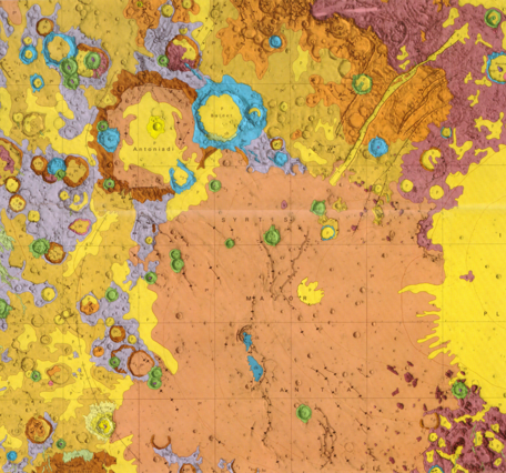 USGS IMAP 995: Geologic map of the Syrtis Major Quadrangle of Mars