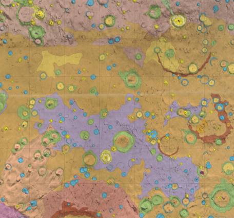 USGS IMAP 996: Geologic map of the Arabia Quadrangle of Mars