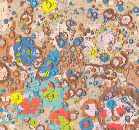 Inset of USGS IMAP 1047: Geologic map of the central far side of the Moon