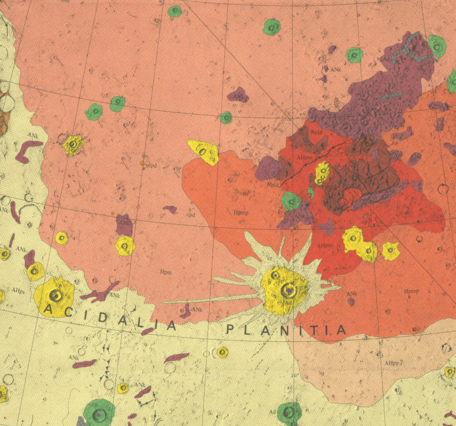 Inset of USGS IMAP 1614: Geologic map of the Mare Acidalium Quadrangle, Mars