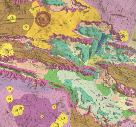 Inset of USGS IMAP 2010: Geologic map of the Valles Marineris region, Mars