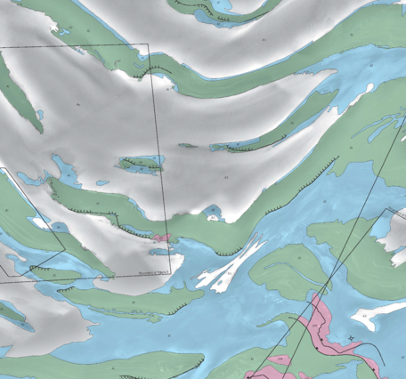 Inset of USGS IMAP 2753: Geologic map of the MTM 85080 Quadrangle, Chasma Boreale Region of Mars