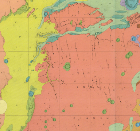 Inset of USGS IMAP 894: Geologic map of the Lunae Palus Quadrangle of Mars