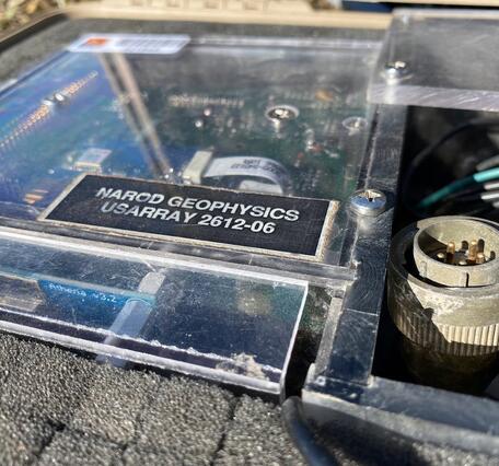 A well-traveled data logger used over the course of the USMTArray. Custom MT instruments purchased at the start of the USMTArray supported the 18 year effort.