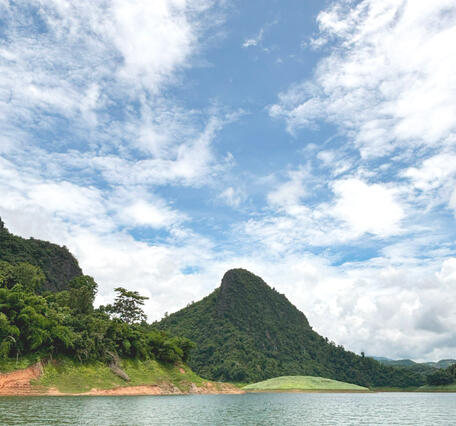 The Mae Suai Dam reservoir, Chiang Rai Province, Thailand 