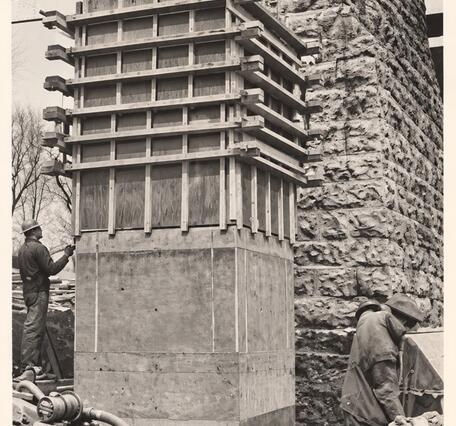 A framework is built upon the Base of the Gage for the next level