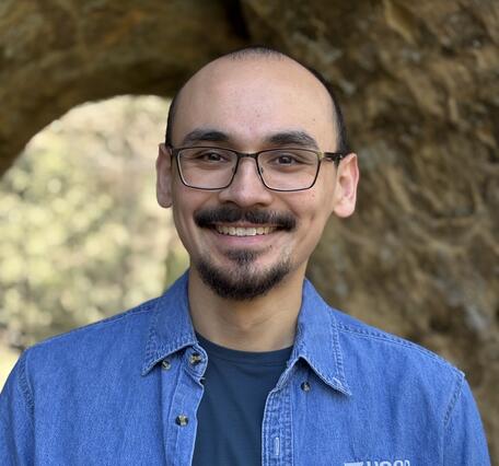 Jeremy Diaz in a blue USGS shirt