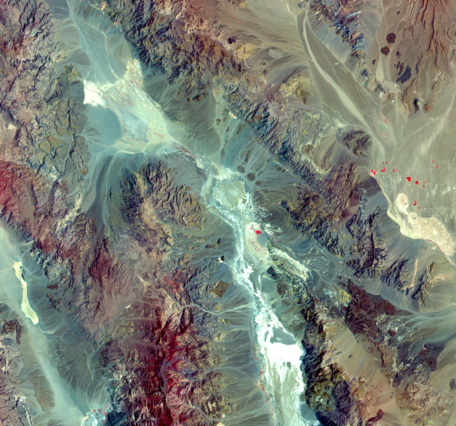 Satellite imagery of Death Valley 