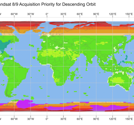 Landsat 8-9 Descending Acquisition Priority Map